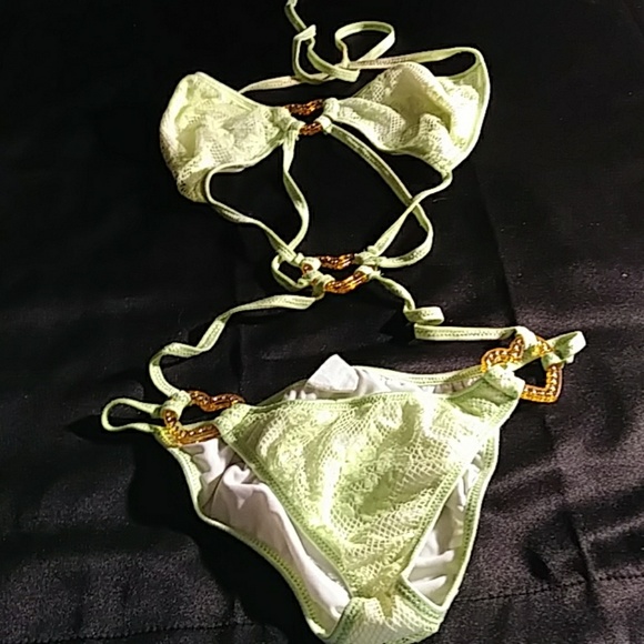 Spicyspot 1 Pc Bathing Suit Lime Green. OSFM - Picture 2 of 8